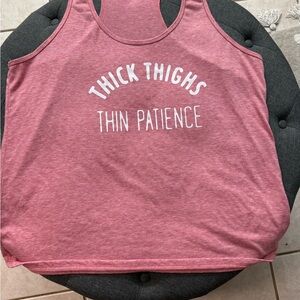 Women's Pink Graphic Tank Top